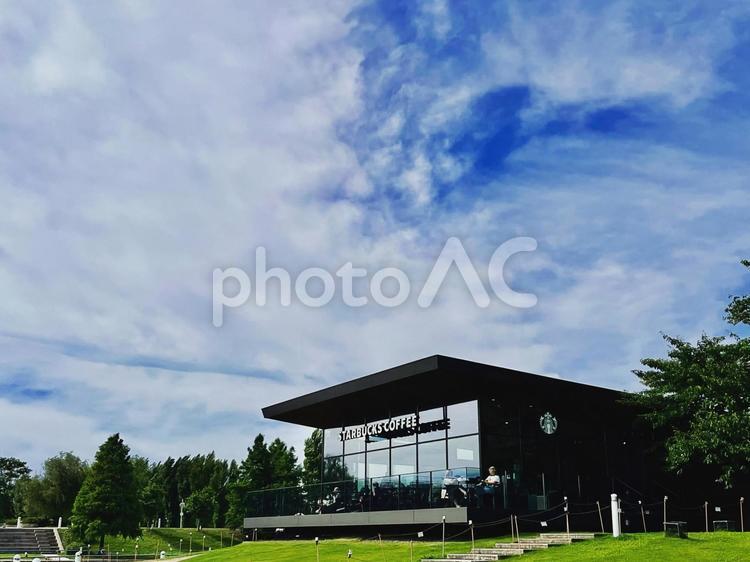 世界一美しいスタバ 世界一美しいスタバ,富山環水公園店,富岩運河環水公園の写真素材