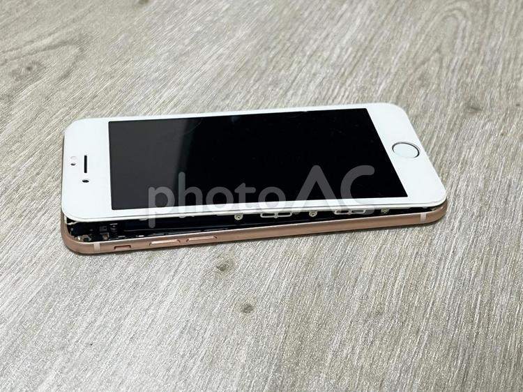 膨張したスマートフォン-06 スマホ,スマートフォン,携帯電話の写真素材