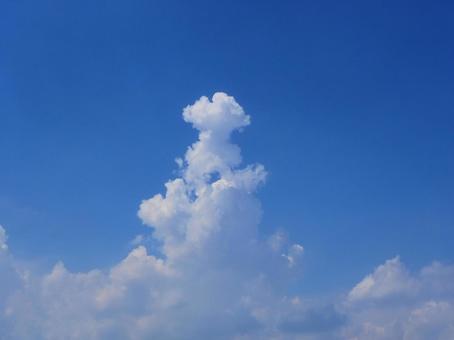 Photo, cloud cover, momoko too, summer clouds, 
