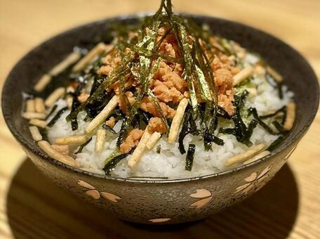 お茶漬け（鮭） お茶漬け,鮭,シャケの写真素材