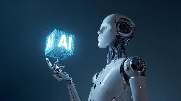 人工知能の力を表すアンドロイドの写真