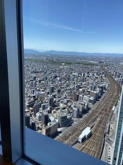 名古屋駅を見下ろす 名古屋駅を見下ろす 名古屋駅,街並み,見下ろすの写真素材