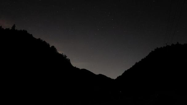 夜山に輝くさそり座 さそり座,星座,星空の写真素材