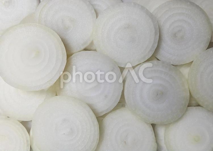玉ねぎの輪切り　ランダム 玉ねぎ,食材,野菜の写真素材