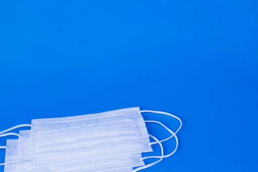Simple mask on blue background, JPG Simple mask on blue background, JPG