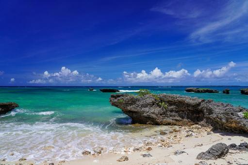 黒島 黒島 沖縄,黒島,ハートアイランドの写真素材