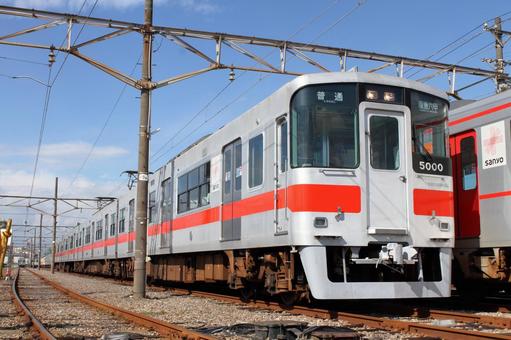 山陽電鉄、5000系、5000編成 山陽電鉄,山陽電車,5000系の写真素材