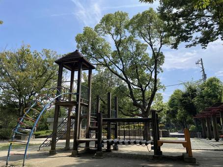 誰もいない公園 誰もいない公園の写真
