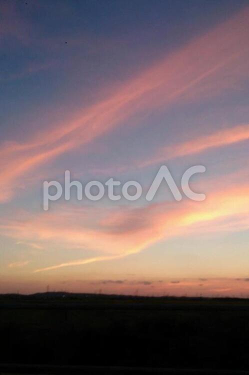 夕暮れ 日暮れ,風景,夜の写真素材