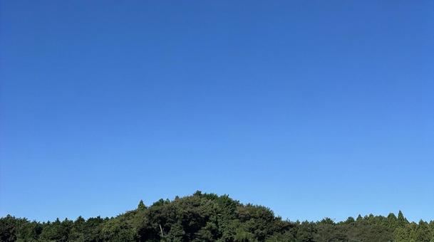 秋の青空 秋の青空の写真