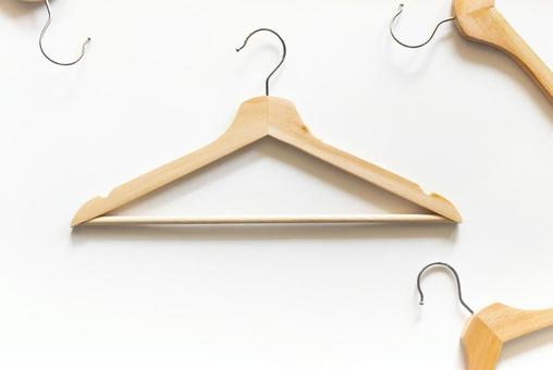 木製のハンガー 木製のハンガー モックアップ,物撮り,ハンガーの写真素材