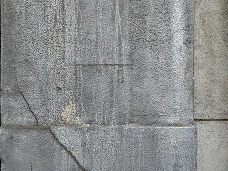 ひび割れたコンクリート壁、コピースペース 壁,コンクリート,ひび割れの写真素材