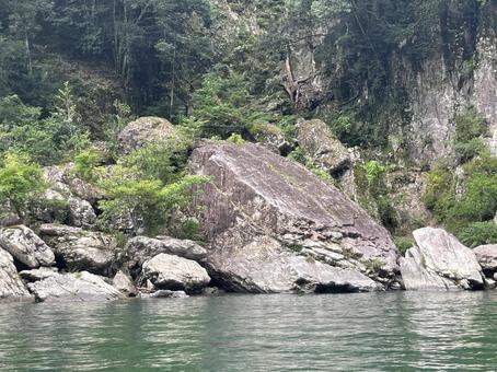 Photo, turtle-shaped rock, 瀞 gap, chuan, 