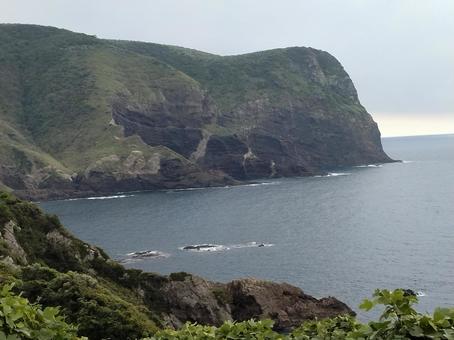 国賀海岸展望台からの景色 国賀海岸展望台からの景色 国賀海岸展望台,西ノ島,島根の写真素材