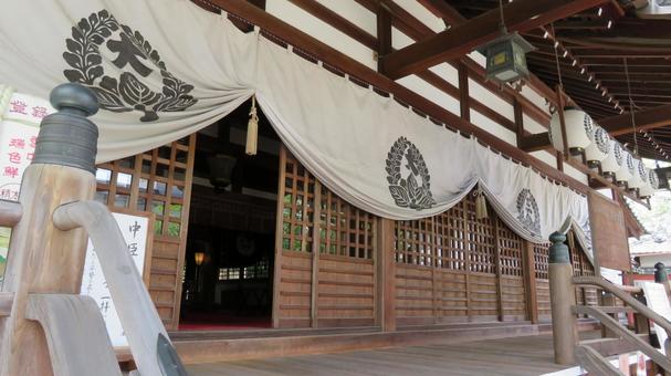 桑名宗社　春日神社　拝殿 桑名宗社,春日神社,石取祭の写真素材