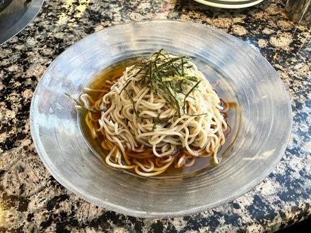 冷やし幌加内そば ランチ,食べ放題,おいしいの写真素材