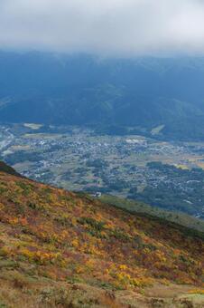 八方尾根の紅葉 白馬,八方尾根,長野の写真素材