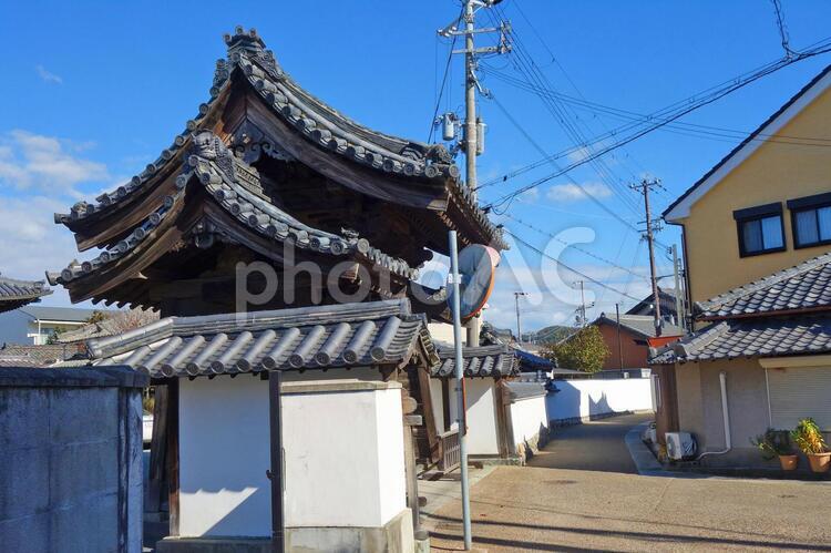 昔の日本の街並み 京都の街並み,田舎の街並み,古民家の写真素材