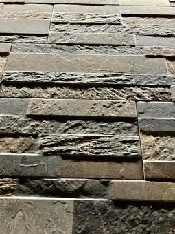 Three-dimensional stone tile wall, JPG