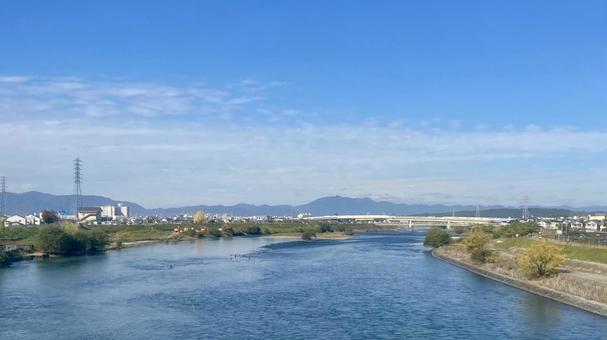 宇治川 宇治川,宇治,秋の写真素材
