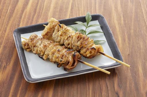 皮 塩【焼き鳥】 皮 塩【焼き鳥】 皮,焼き鳥,塩の写真素材