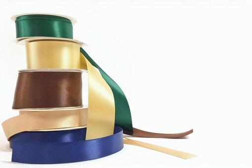 【リボン】ギフトラッピング・リボン素材 リボン,サテンリボン,ラッピングの写真素材