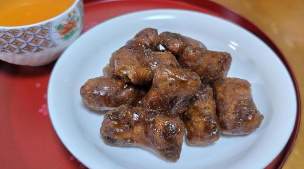 黒糖かりんとう 黒糖かりんとう,かりんとう,黒糖の写真素材