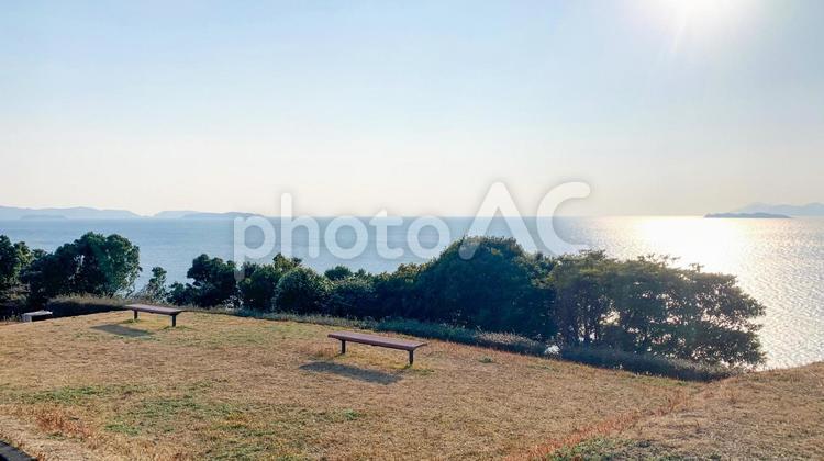 日本本土最西端 神崎鼻公園の風景 神崎鼻公園,最西端,日本本土の写真素材
