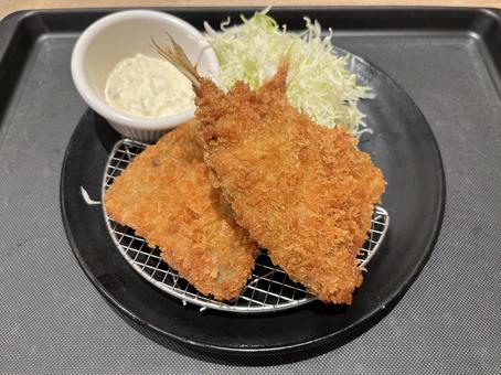 アジフライ アジフライ,鯵,魚の写真素材