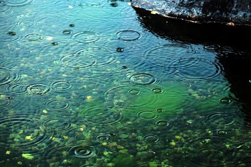 雨の波形ー自然の美 雨の波形ー自然の美 雨の波形,雨の日,波形の写真素材
