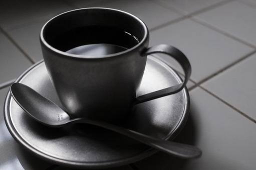 一杯のーコーヒーの写真