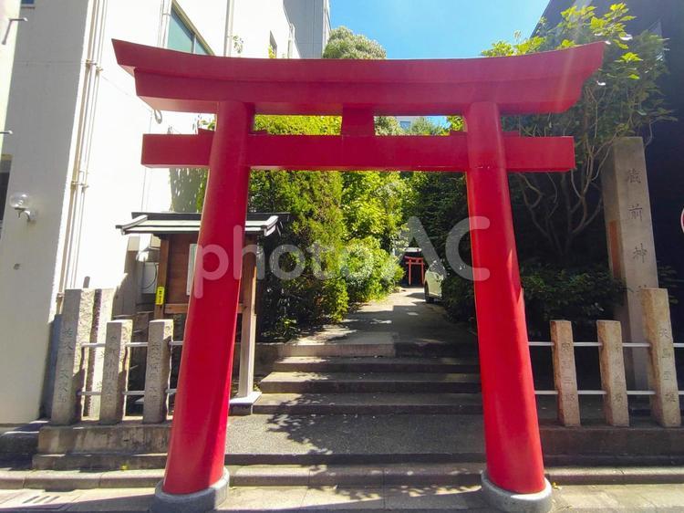 写真素材：東京都 福徳稲荷神社の鳥居 福徳稲荷神社,鳥居,藏前神社の写真素材