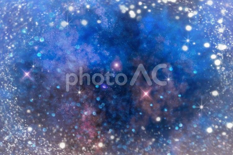 星空にフレームの背景素材 枠,フレーム,神秘的の写真素材