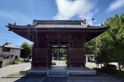 長野県-信濃国分寺-仁王門-境内側 長野県-信濃国分寺-仁王門-境内側の写真