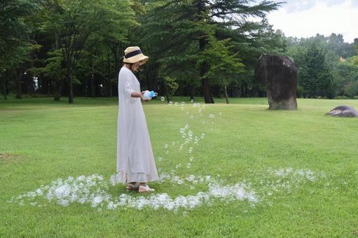 シャボン玉 シャボン玉の写真