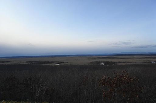 釧路湿原 釧路,冬,幣舞橋の写真素材
