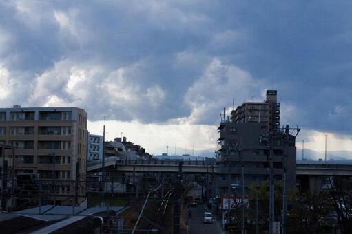 雲90 雲,空,青空の写真素材