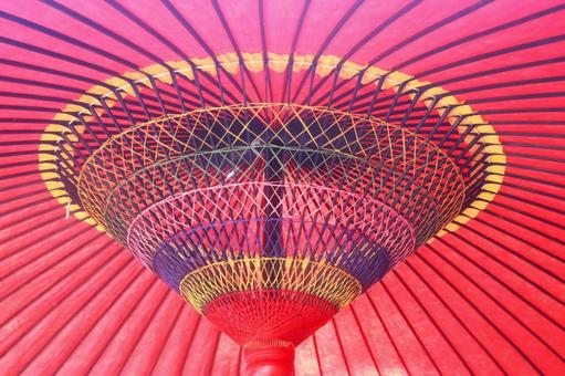 傘の内側の接写 傘,鮮やか,パターンの写真素材
