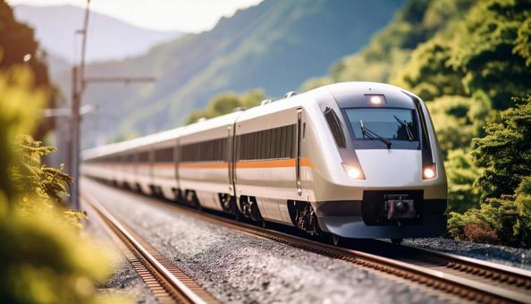 鉄道車両の側面の写真