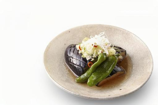 茄子の揚げびたし 茄子の揚げびたし,茄子,揚げびたしの写真素材