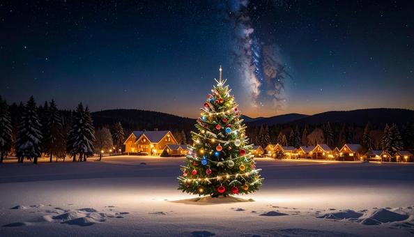 キラキラ クリスマスツリー イメージ キラキラ クリスマスツリー イメージの写真