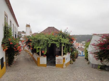 ポルトガル オビドス 街並み ポルトガル オビドス 街並みの写真