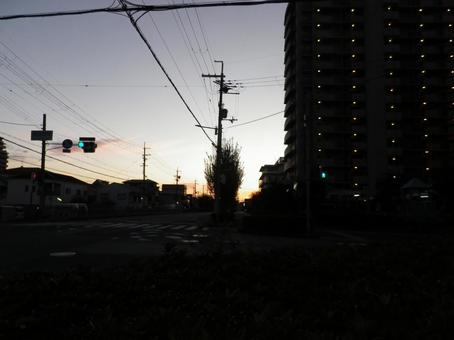 松原徳洲会病院 松原徳洲会病院 松原徳洲会,病院,朝焼けの写真素材