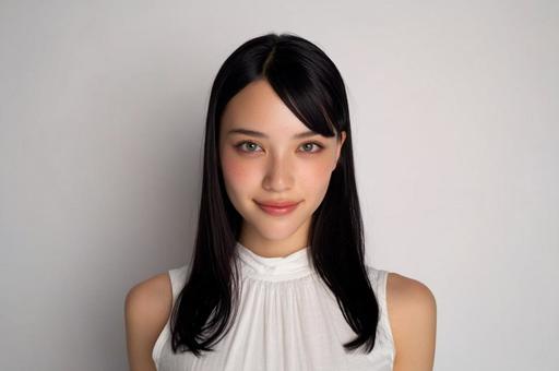 微笑の美しい日本女性 微笑の美しい日本女性の写真