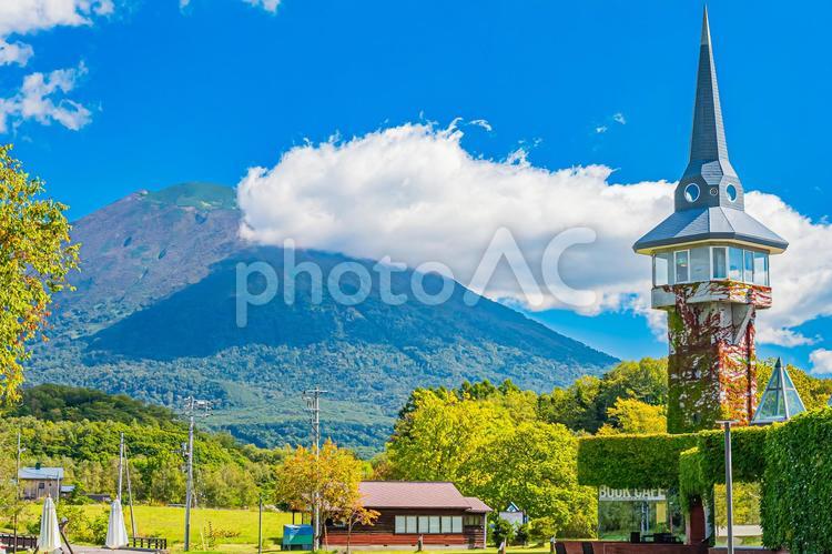 北海道　ニセコの秋 北海道,hokaido,ニセコの写真素材
