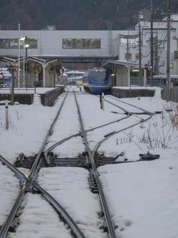 雪の倉吉駅 雪の倉吉駅の写真