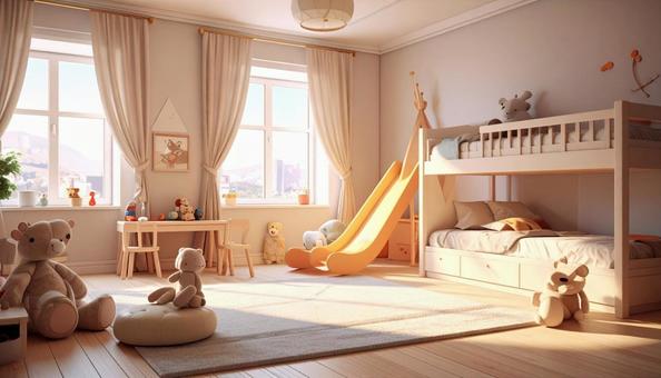 子供部屋の遊具 子供部屋の遊具の写真