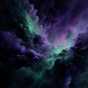 複雑な模様を描く星雲テクスチャ 複雑な模様を描く星雲テクスチャの写真
