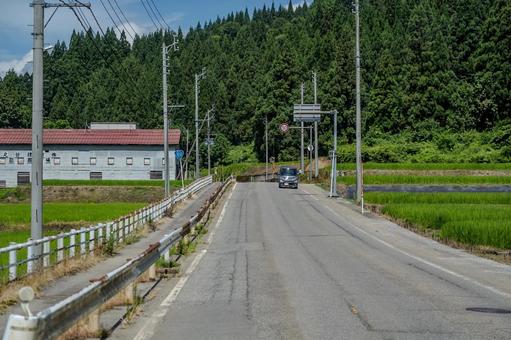 新潟県ドライブ 新潟県ドライブ ドライブ,車窓,車の写真素材