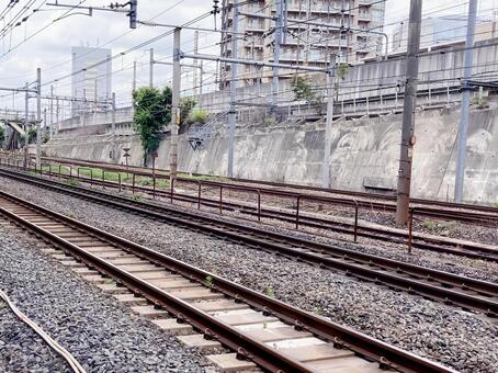 線路 線路,鉄道,鉄の写真素材